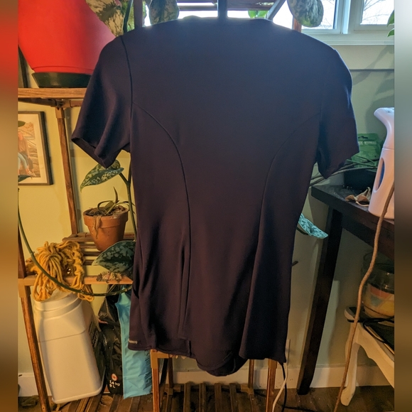 XS Women's Tulip Mock-Wrap Scrub Top - Picture 2 of 3